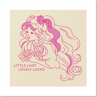 Little Lady Lovely Locks Posters and Art